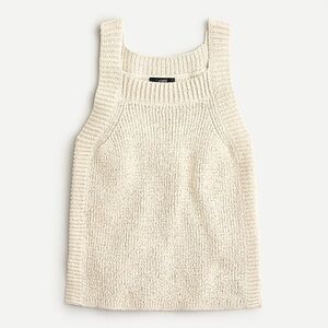 J Crew Knit Sweater Tank in Natural Beige
